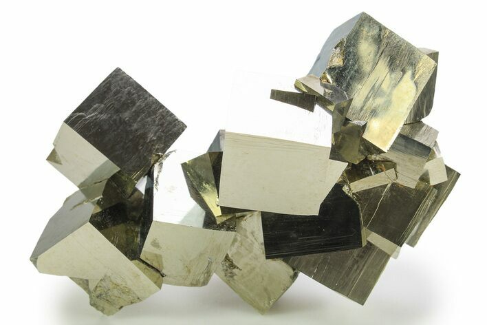 Incredible, Natural Pyrite Cube Cluster - Navajun, Spain #298983